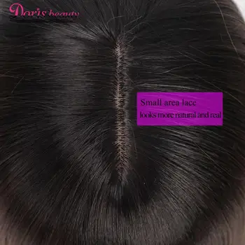 Sintetiniai perukai Moterims, Ilgai Stright Juoda Ruda Vidurio Diviziono Moterų Plaukų Perukai Su Kirpčiukais Karščiui Atsparių Natūralių Plaukų