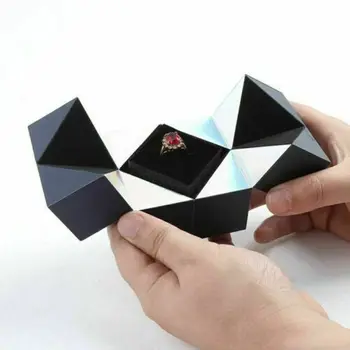Siūlo Santuokos Magic Cube Žiedas Dėžutės Sutuoktuvių Žiedas Dėžutės Valentino Dienos dovana Kūrybos Papuošalų Laikymo Dėžutė papuošalų organizatorius