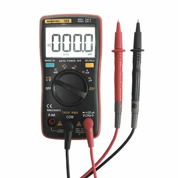 Skaitmeninis Multimetras RM109 True-RMS ACDC voltmeter Įtampos Ammeter Srovė Omo testeris 9999 skaičius Kvadratinių Bangų Apšvietimas Automatinis/Rankinis