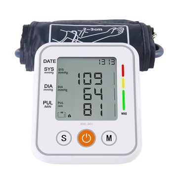 Skaitmeninės Automatinio Rankos Kraujo Spaudimo Monitorius Sphygmomanometer Širdies ritmo Matuoklis su LCD Viršutinės Kamertonas ' BP Tensiometro Sveikatos Priežiūros