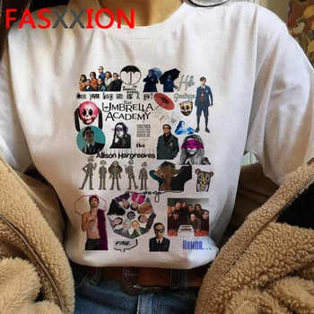 Skėtis Akademijos Diego Cha-cha t-shirt marškinėliai femme streetwear tumblr ulzzang 2020 m. vasarą viršuje t-shirt, derliaus