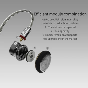 Smabat M2 Pro modulį, laisvų rankų įranga, gali pakeisti garsiakalbio modulio vienetas,reguliuoti garso kokybės, mmcx hifi laidinio usb tipo c