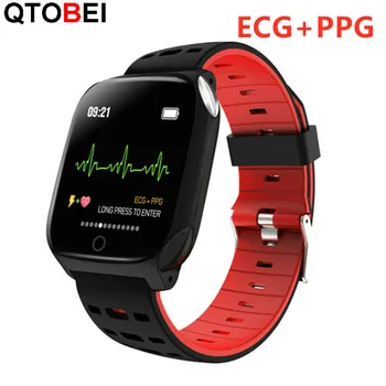 Smart Apyrankę EKG+PPG Stebėti Smart Žiūrėti Sport Fitness Tracker Širdies ritmas, Kraujo Spaudimas Apyrankė atsparus Vandeniui Orų Prognozė
