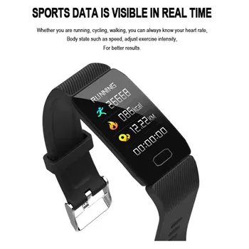 Smart Juosta Kraujo Spaudimas Q1 Širdies Ritmo Monitorius Fitness Tracker Smart Žiūrėti Fitneso Apyrankė Atsparus Vandeniui Oras Ekranas Moterims
