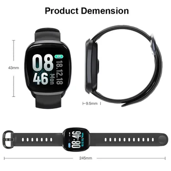 Smart Žiūrėti GT103 Bluetooth Širdies ritmo Smartwatch Kraujo Spaudimas Fitneso Skambinkite Pranešimą Vandeniui Apyrankė Xiaomi 