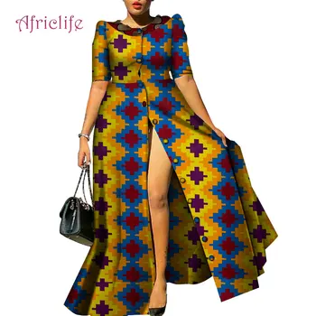 Spausdinti Medvilnės Ilgas Kailis Suknelės Vasaros heidi bazin Riche Suknelė Dashiki Afrikos Tradiciniai Moterų Drabužiai Plius Dydis Moterų WY4209