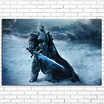 Spausdinti Tapybos Sienos Meno Plakatas Modulinės 1 Pultas World Of Warcraft Wrath Of The Lich King Žaidimo Drobės Namų Puošybai Nuotraukas