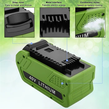 Specialistas Greenworks 40V Vejapjovės Įrankis Bateriją Plastiko Atveju Ličio Baterija PCB Apsaugos plokštės