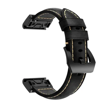 Sporto laikrodžių apyrankės juostų mados klasikinis odinis dirželis žiūrėti juosta žiūrėti riešo raiščių Garmin Fenix 5S Plius 6S watchband 20mm