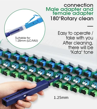 Spustelėkite vieną Optinio tinklo Jungtis Švaresnis Rašiklis 1,25 mm LC MU Adapteris Jungtis