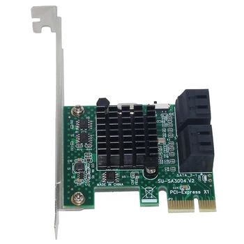 SSU SA3004 4 Port 6G PCI-E, SATA3.0 Plėtra Miner Adapterio plokštę SSD IPFS Kasybos Valdiklio Korteles NAUJŲ 2021