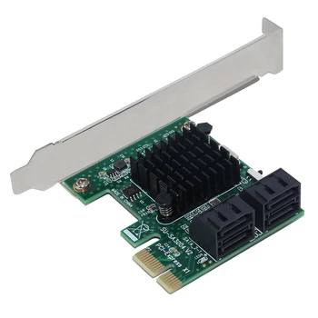 SSU SA3004 4 Port 6G PCI-E, SATA3.0 Plėtra Miner Adapterio plokštę SSD IPFS Kasybos Valdiklio Korteles NAUJŲ 2021