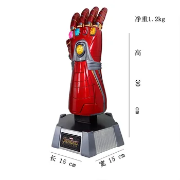 Stebuklas Keršytojas Ironman Infinity Pirštinė Pirštinės Dervos Statula Pav Modelis Žaislų Kolekcija