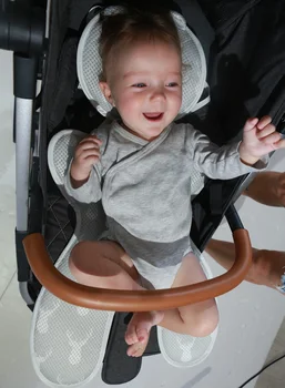 Stebuklas Kūdikių Storio Vežimėlis Aušinimo Padas 3D Air Mesh kūdikis Vežimas Mat Lokys Ausies Vaiko Sėdynės Įdėklas Kietas Kvėpuojantis Padas Dydis 70x35cm