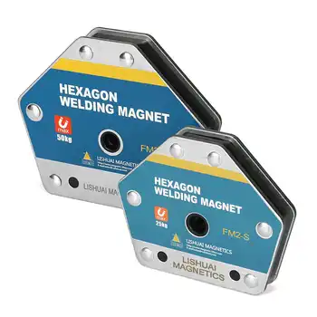 Stiprus Šešiakampis Suvirinimo Magnetas Multi-kampas magneto Suvirinimo Turėtojas Fiksažų Locator FM2 S M
