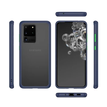 SUAIOCE Originalus atsparus smūgiams Telefono dėklas Samsung Galaxy S20 Ultra S20+ Plius Matinis Skaidrus Prabanga Super Shield Galinį Dangtelį