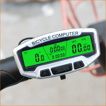 Suding dviračių kompiuterio belaidžio skaitmeninis LCD apšvietimas kelių spidometras chronometras spidometras dviračių priedų SD-558C