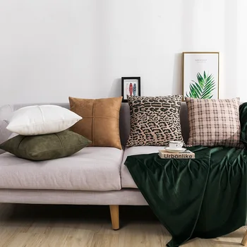 Suede trimatis Pagalvės Dangtelis Modernus Pagalvė Šiaurės Stiliaus Namų Puošybai Sofa-lova, Lovos Grotelės Pagalvės užvalkalą