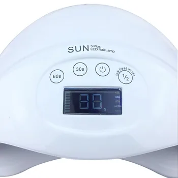 SUN5plus 48W Dviguba Šviesos diodų (LED Nagų Lempa Nagų Priemonė Droger Gelio lenkijos Gydant Baltos Šviesos 30 s/60s/99s Laikmatis Infraraudonųjų spindulių jutiklį, UV Lempa