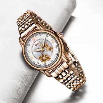 SUNKTA Elegantiškas Moteris Žiūrėti Prabangos Prekės ženklo Moterų Laikrodis Japonija Movt 30M atsparus Vandeniui Aukso Brangus Analoginis Ženevos Kvarco Žiūrėti