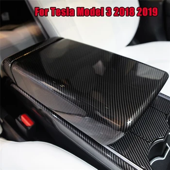 Suodžiai Vidinę Atramą Konsolė Dangtis Padengti Apdaila Už Tesla Model 3 2018 2019 Automobilį Auto Porankis Šiukšlių Dėžių Dangčiai Bžūp