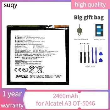 Suqy Baterijas Alcatel A3 OT-5046/Valymo Lite OT-5080 5080X Baterija Telefoną 