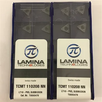 TCMT110208-NN LT10 Originalus LAMINA karbido įterpti su geriausios kokybės 10vnt/lot nemokamas pristatymas