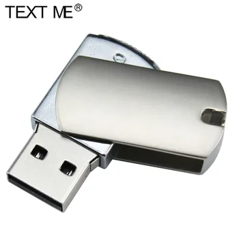 TEKSTAS MAN USB 2.0 kraštovaizdžio mada sukasi metalo modelį, USB2.0 4GB 8GB 16GB 32GB pen drive USB 64GB flash drive kūrybos