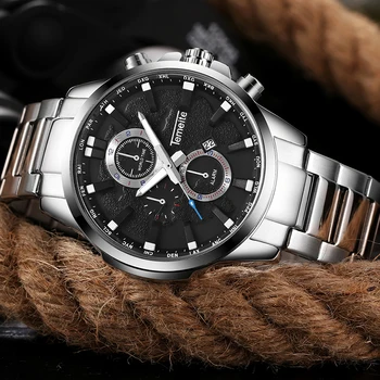 TEMEITE Karinės Žiūrėti Vyrų Pilotas Laikrodžiai Mens Prabangos Prekės ženklo Laikrodį Dropshipping 2020 M. Geriausiai parduodamų Produktų часы мужские Dovana