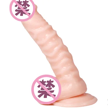 Tikroviškas Dildo Erotiniai 6 rūšių dydžio sekso žaislai moters, Didelis Dildo Dirbtinės Makšties G spot Skatinti Vibratoriai Lankstus Varpos
