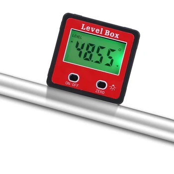 Tikslumo Skaitmeninio Tinklo Konvejerio Inclinometer Lygio Prietaisų Dėžutė su Magnetinėmis Bazės Tikslumas Dėžutės Indikatorius Kampo Matuoklis