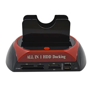 TISHRIC IDE, SATA Dual Visi 1 Hd/HDD Dokas/Docking Station Standžiojo Disko/Disko Hdd 2.5 3.5 Reader Usb ES Išorės Langelį Talpyklos Atveju