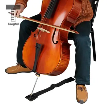 Tooyful Praktinių Cellos neslidus Endpin Turėtojas Trinkelėmis Dirželis Grindų Raštas Juodas, Violončelininkas
