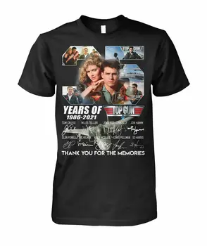 Top Gun Žąsų Maverick Tom Cruise Ačiū Jums Už Prisiminimus, Marškinėliai Juodi S 5Xl