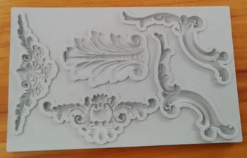Torto Įrankius, ilgai silikono formos Dekoravimo Keksiukų dekoravimo Gumpaste minkštas priemonė, pelėsių