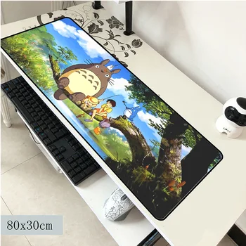 Totoro padmouse 800x300x2mm pelės kilimėlis nešiojamojo kompiuterio pelės padas Aukštos kokybės kompiuteris notbook žaidimų kilimėlis žaidėjus žaisti kilimėliai