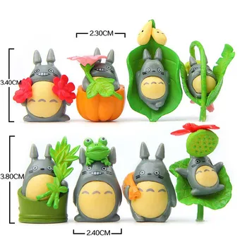 Totoro Rinkiniai Miniatiūriniai Pasakų Sodo Namų, Namų Apdailos Mini Amatų Micro Kraštovaizdžio Dekoro Priedai 