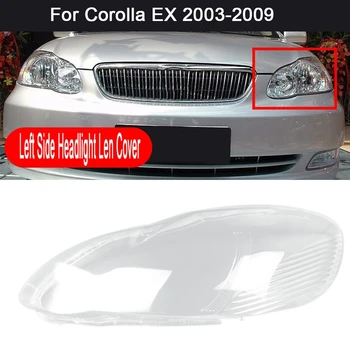 Toyota Corolla EX 2003-09 Automobilio Priekio priekinis žibintas, skaidraus Lęšio Dangtelį Galvos Šviesos lempos, lempų gaubtų Shell