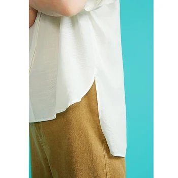 Toyouth Moterų Vasaros Palaidinė Atsitiktinis Polo Kaklo Balti Trumpomis Rankovėmis Laisvi Marškinėliai Moteriška Mada Triušis Spausdinti Siuvinėjimas Viršūnės