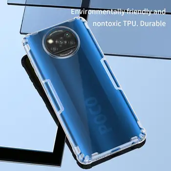 TPU Case For Xiaomi POCO X3 NFC NILLKIN Pobūdžio Serija apima Prabanga Minkšto Silikono TPU mobiliojo Atgal Byla Apima MI POCO X3 NFC