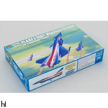 Trimitininkas 02857 Pla J-10Ay V Dragon Kovotojas Karinį Lėktuvą Plastiko Surinkimas modelių Kūrimo Rinkinys Žaislas