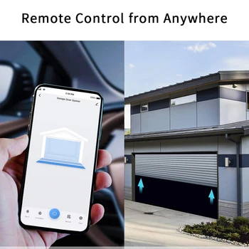 Tuya Smart Gyvenimo WIFi Garažo vartų Valdiklis Atidarytuvas su Jutiklis App Įspėjimo Balsu Alexa Echo 