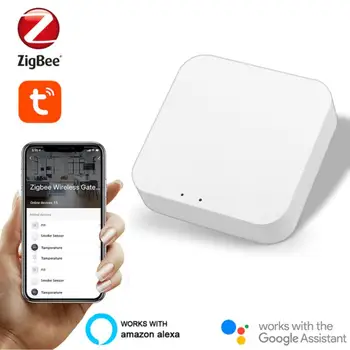 Tuya Zigbee Tiltas Smart Home Zigbee Vartai Hub Nuotolinio Valdymo Zigbee Įrenginių Per Smart Gyvenimo PROGRAMĖLĖ Veikia Su Alexa 