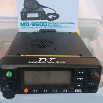 TYT MD-9600 Dual Band 136-174MHz & 400-480Mhz Skaitmeninės Mobiliojo Radijo 50/45/25W Aukštos Kokybės DMR Radijas + 1 programavimo kabelį