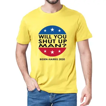 Unisex Medvilnės Bus užsičiaupti Vyras 2020 Bidė Koziris, Juokinga Politinių Debatų Vasaros vyriški T-Shirt Moterims, Minkštas viršų Tee