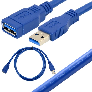 USB 3.0 Type-A Male, kad Moterų Plug Jungtis ilgiklis Adapter0.3M 0,6 M 1m 1,5 M 1,8 M 3M 5M