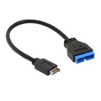 USB 3.1 ilgiklis Priekinis Skydelis Antraštės Tipas-C, Mini 20 Pin USB 3.0 Standartas 19/20Pin Antraštė 30cm, Skirtų Asus Motininę Naujas