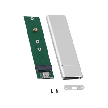 USB 3.1 Tipo C iki 2 M. NGFF SSD Mobiliojo Kietojo disko Disko Dėžutė 6Gbps Išorės Talpyklos Atveju m2 SATA SSD USB 3.1