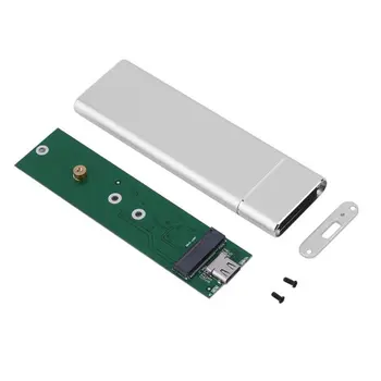 USB 3.1 Tipo C iki 2 M. NGFF SSD Mobiliojo Kietojo disko Disko Dėžutė 6Gbps Išorės Talpyklos Atveju m2 SATA SSD USB 3.1