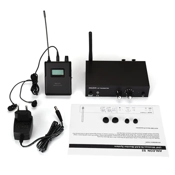 Už ANLEON S2 UHF Stereo Bevielės stebėjimo Sistemos 670-680MHZ Profesionalių Skaitmeninių Etapas-Ausų stebėjimo Sistema 2 Imtuvai